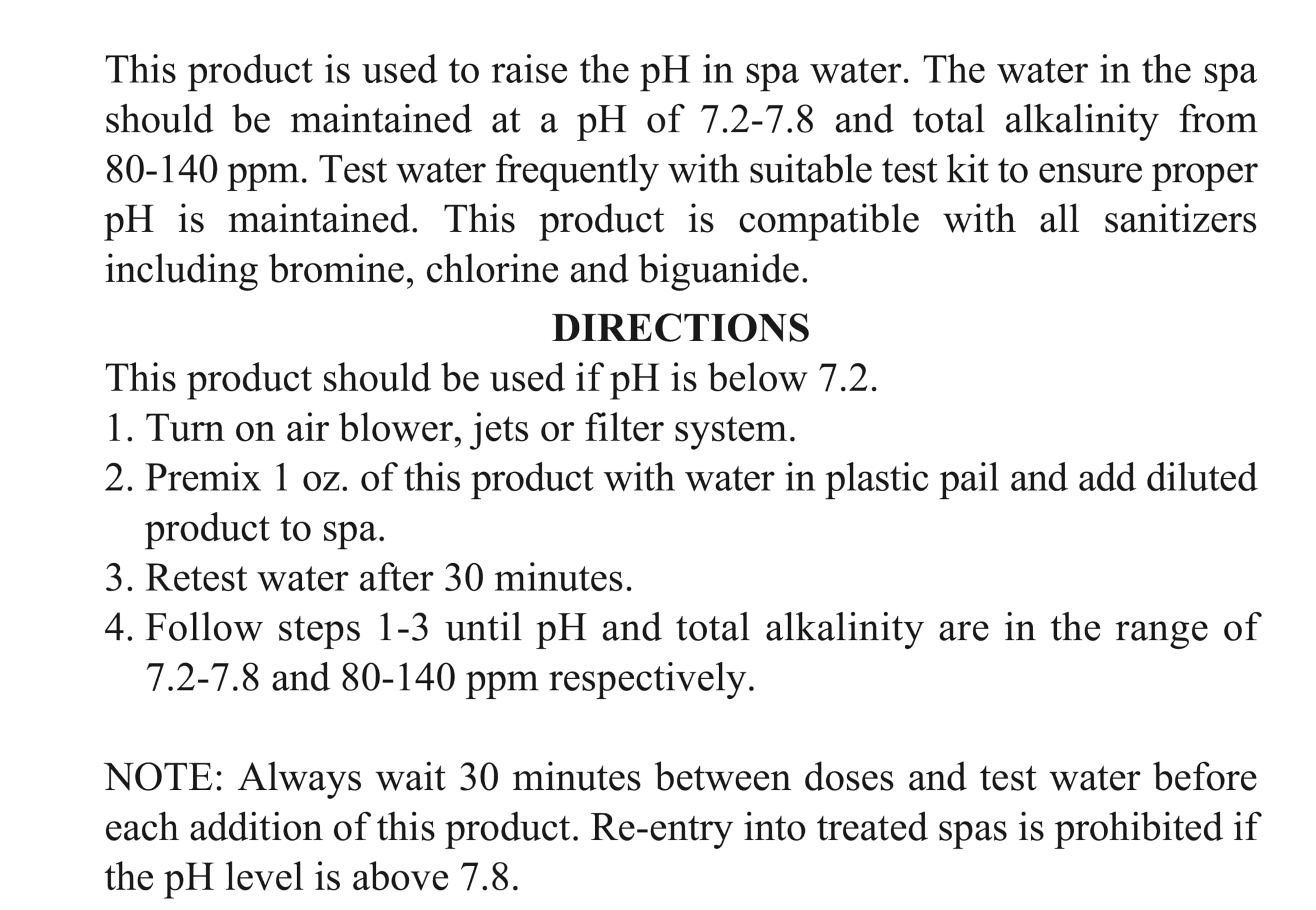 SpaChoice hot tub testing setup image helps verify pH after treatment.