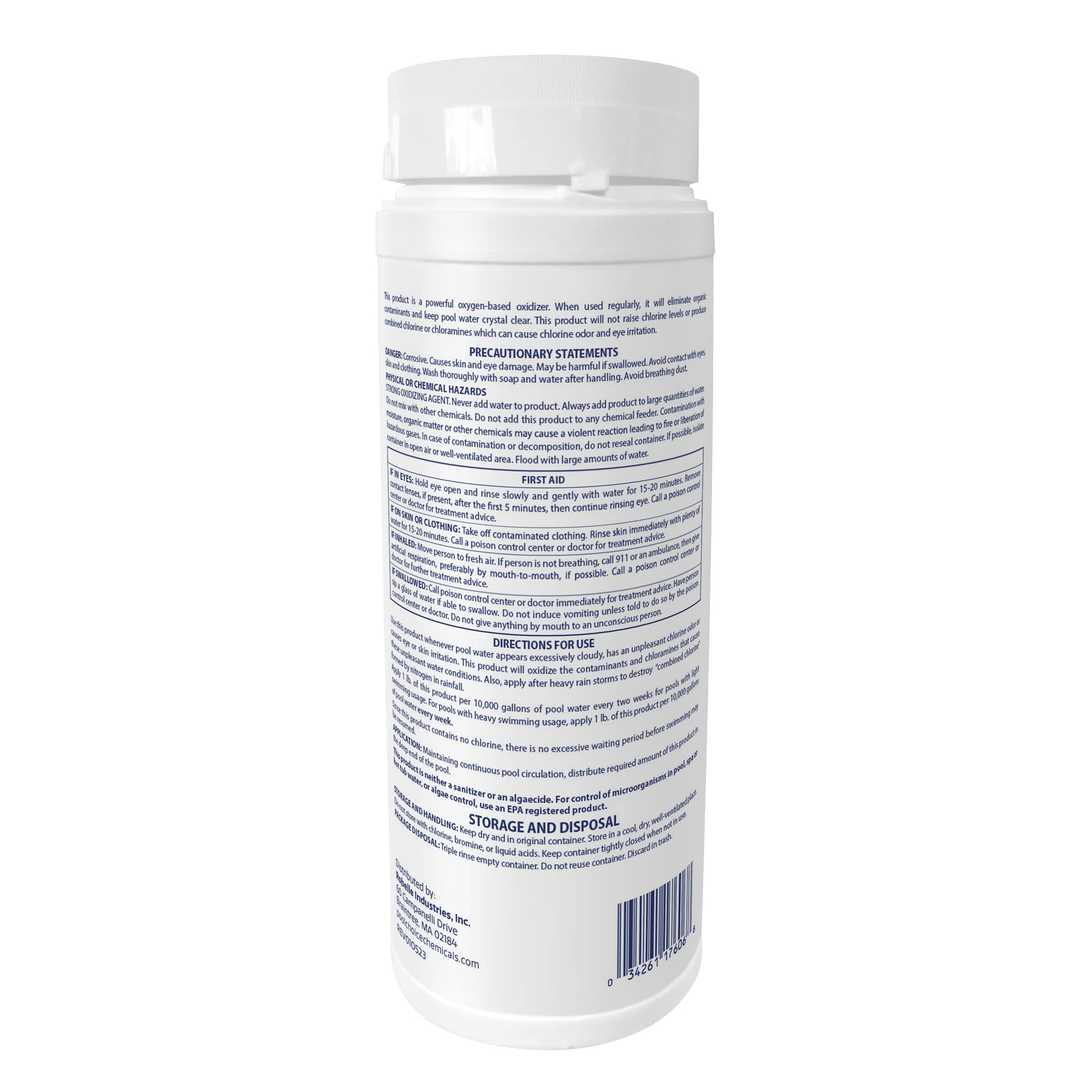 SpaChoice non-chlorine oxidizer in action for clearer pool water