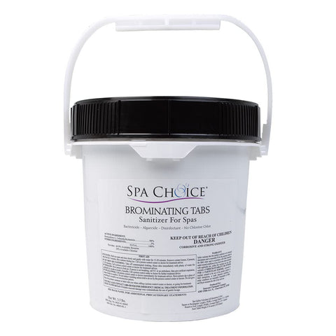 SpaChoice premium brominating tabs bottle for easy spa sanitation