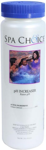 SpaChoice Premium pH Increaser 2-pack ready for routine spa maintenance.