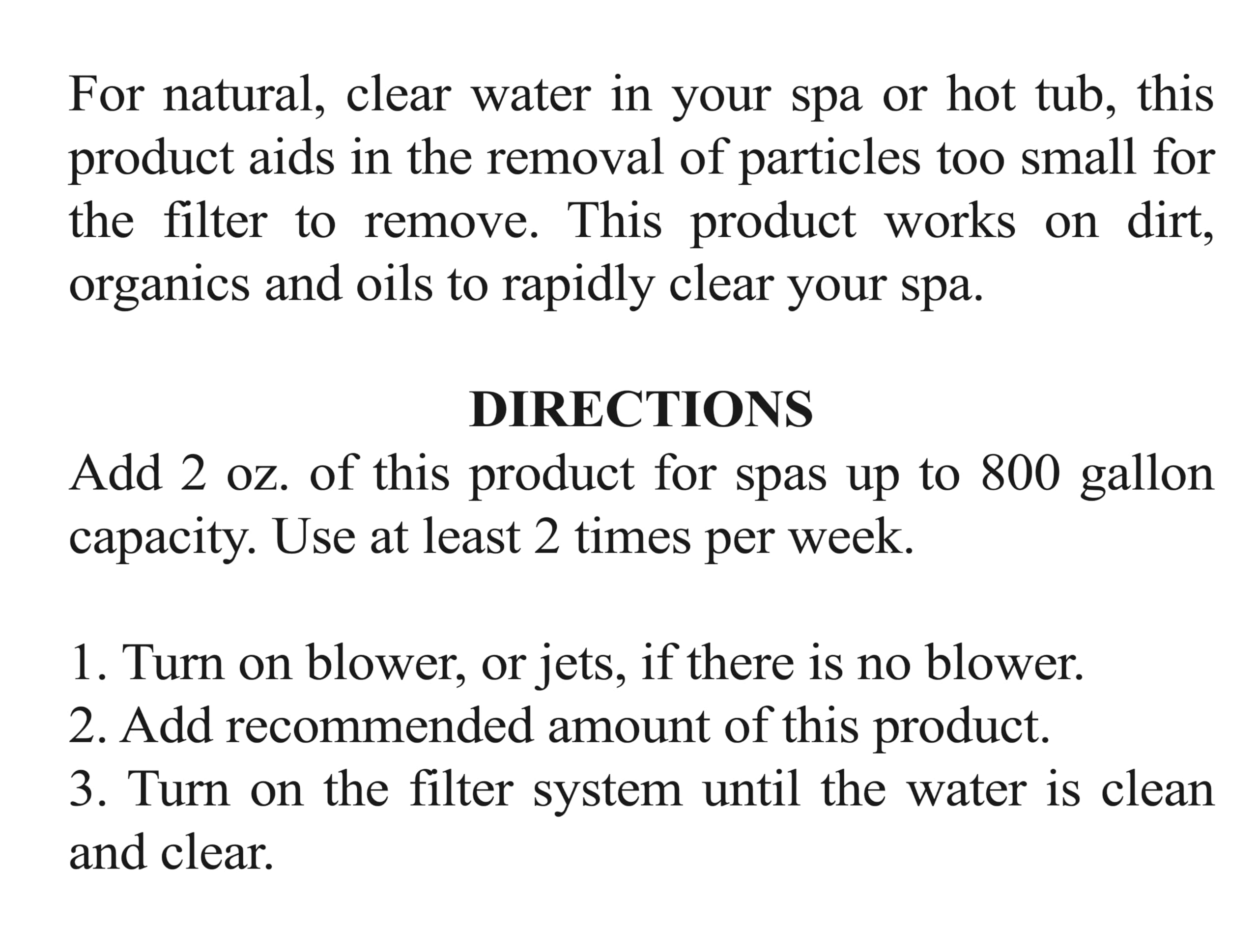 SpaChoice spa scene setup indicating ready-to-use maintenance