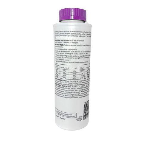 SpaGuard pH Increaser granules maintain safe pH and protect spa equipment.