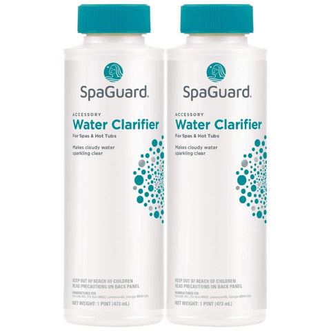 SpaGuard Spa Water Clarifier bottle for crystal-clear spa water and easy dosing.