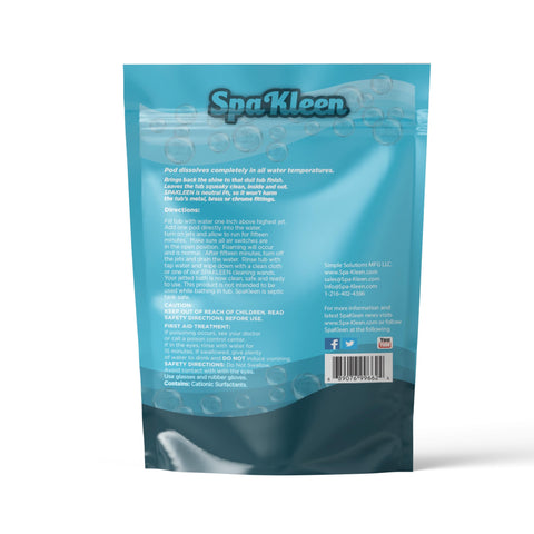 SpaKleen fast-acting formula cleans whirlpools in 15 minutes