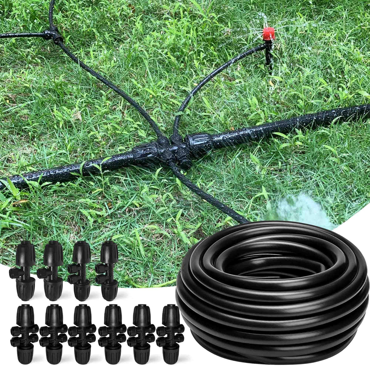Spalolen 100ft half-inch drip tubing for efficient garden irrigation