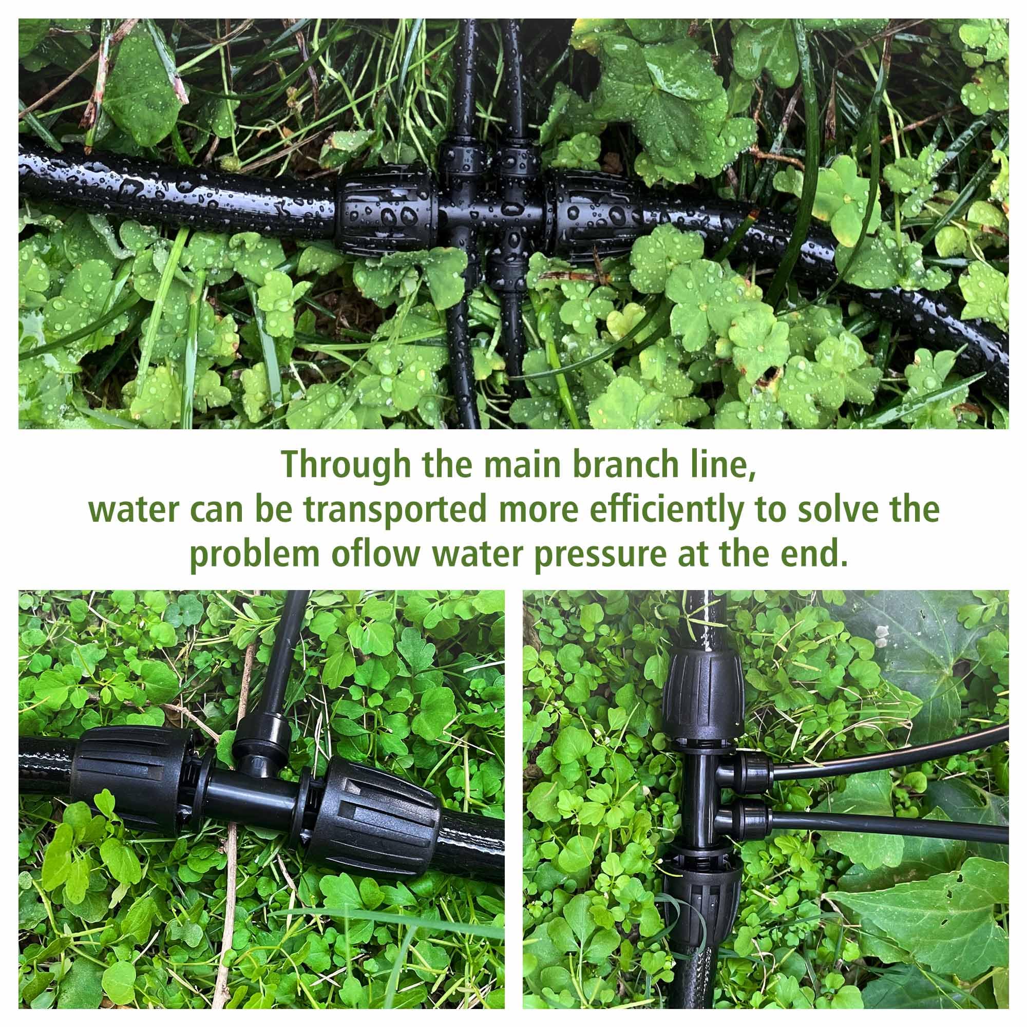 Spalolen tubing with large flow potential for steady water delivery