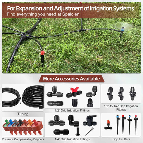 Spalolen durable garden emitter designed for year-round outdoor watering.