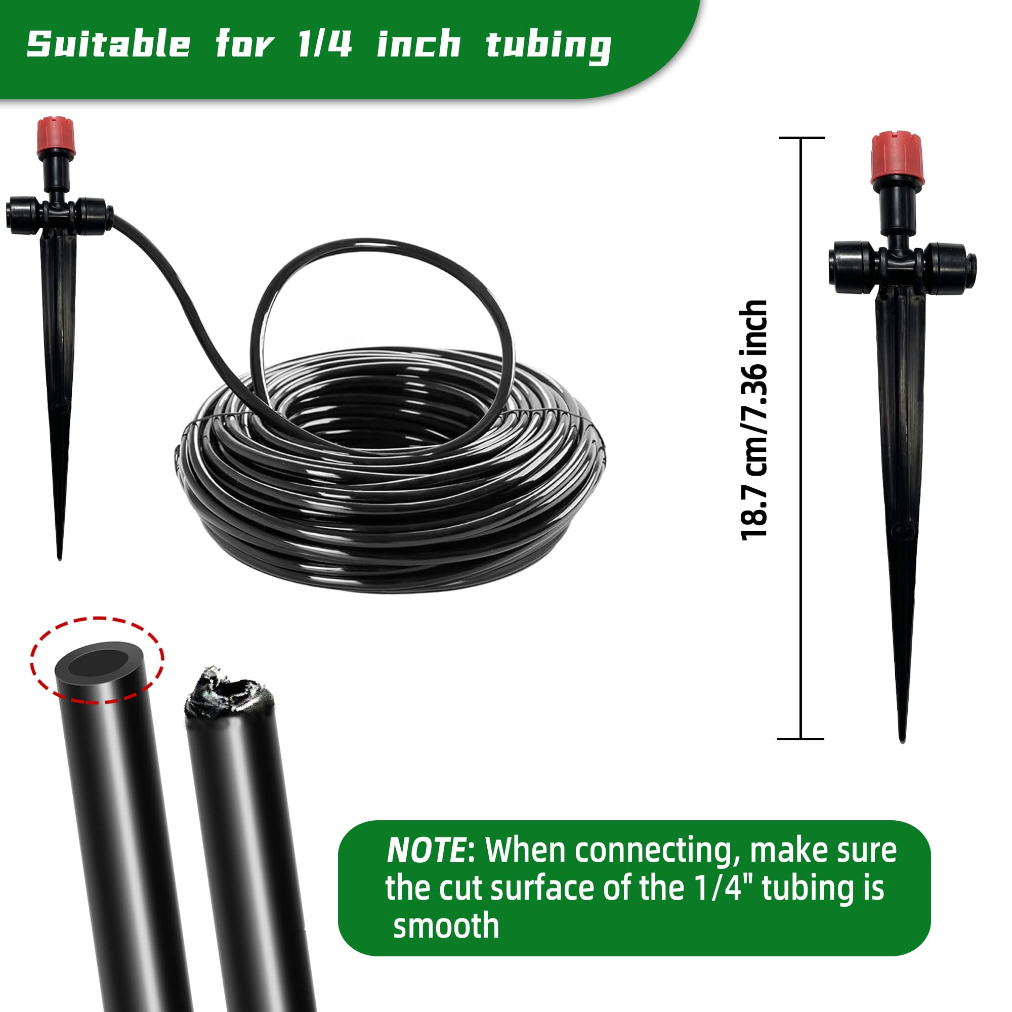 Spalolen detachable-clean emitter makes cleaning and maintenance quick.