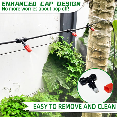 Spalolen easy-removal emitter allows quick repositioning of tubing.