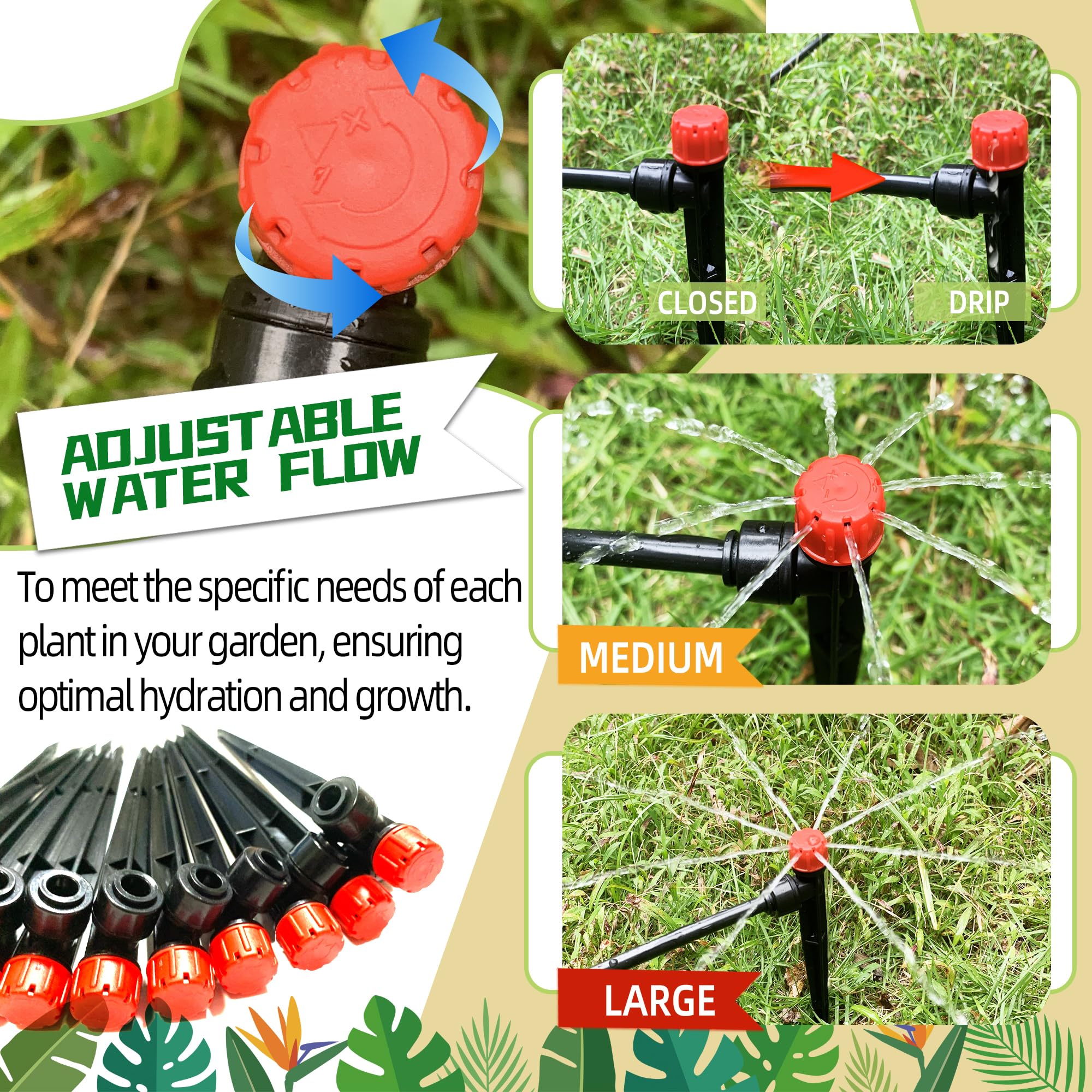 Spalolen easy-removal emitter head allows repositioning without tools