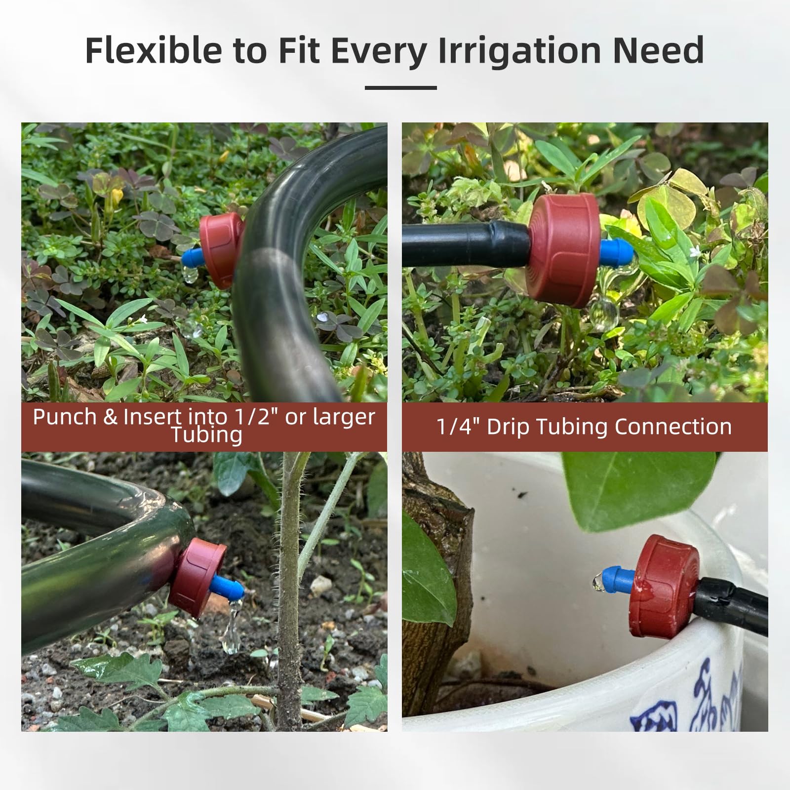 Spalolen extension fittings support easy expansion of drip systems
