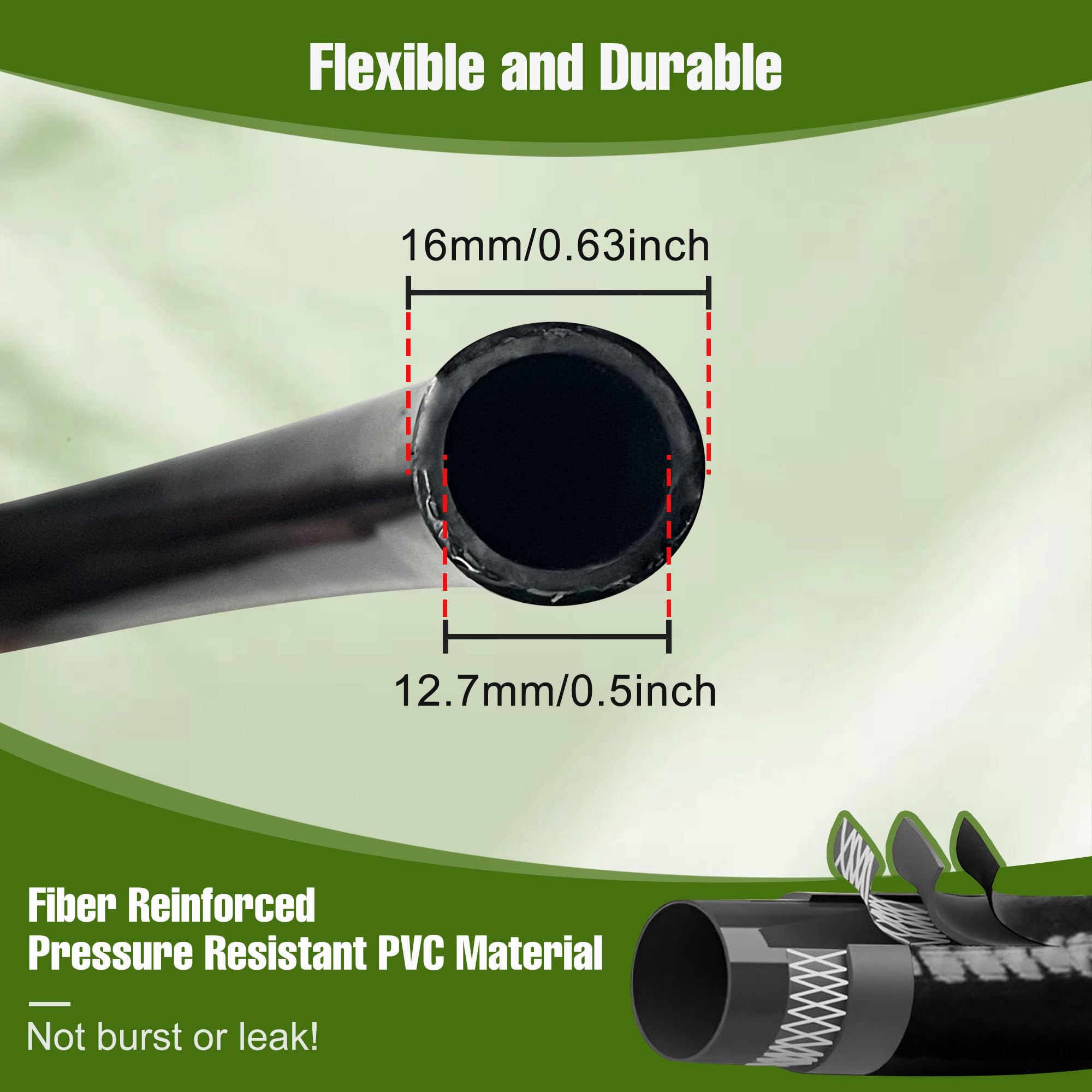 Spalolen half-inch to quarter-inch six-way fittings for flexible branch layouts