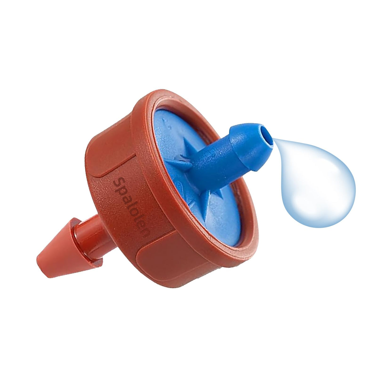 Spalolen pressure-compensating dripper maintains steady 0.5 GPH flow on slopes