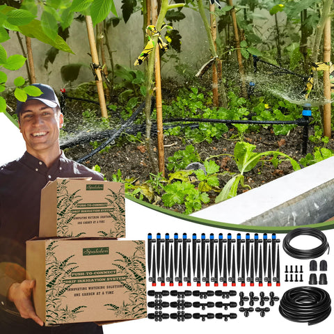 Spalolen push-to-connect mainline 50ft for even garden watering