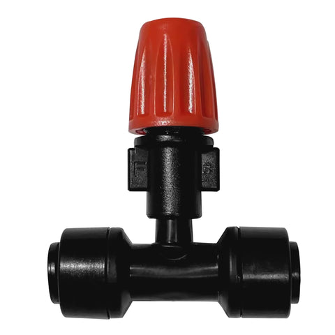 Spalolen push-to-fit emitter quick connect for fast, tool-free irrigation setup.