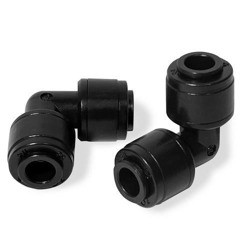 Spalolen quick-connect elbow 1/4 inch for fast, leak-free irrigation connections.