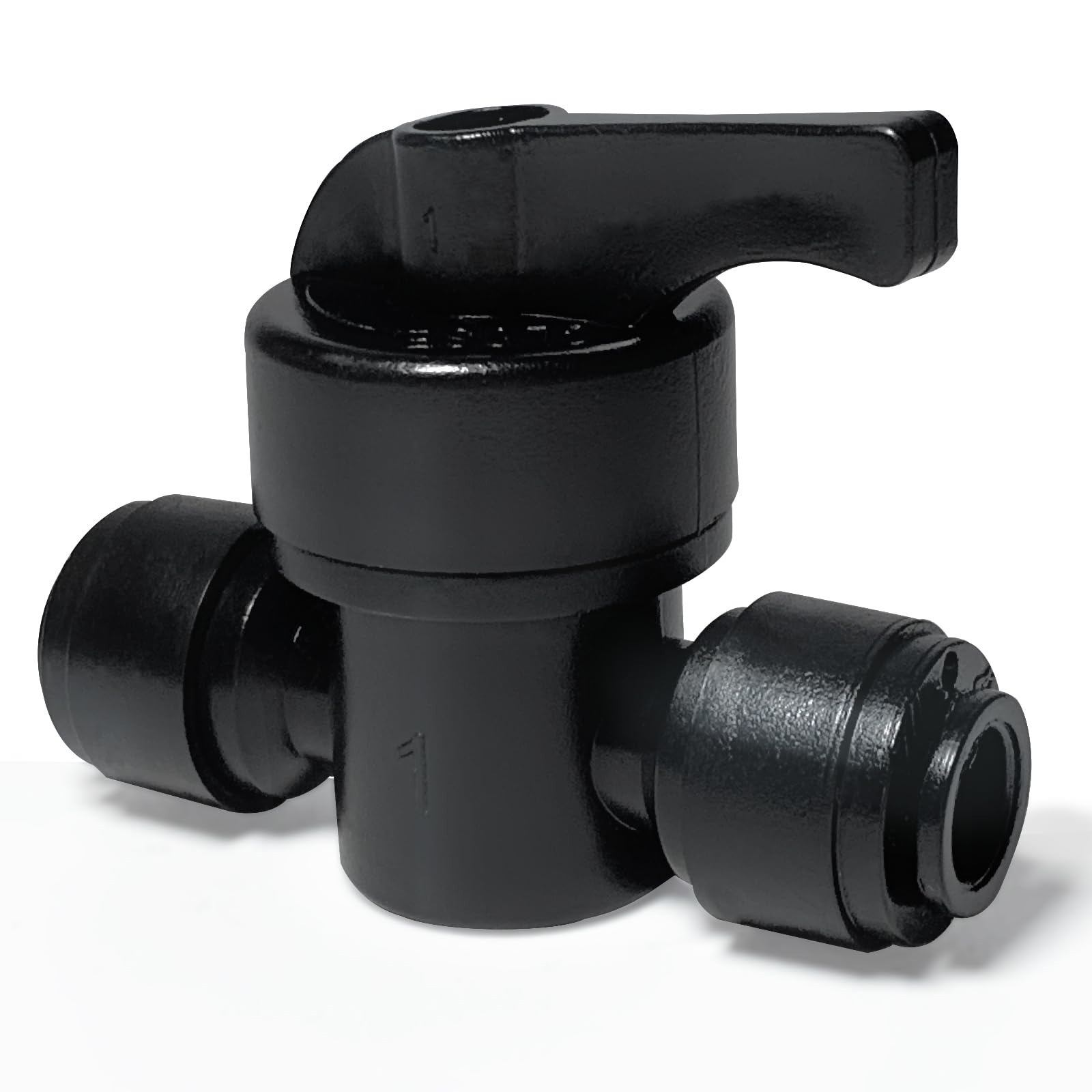 Spalolen quick-connect valve close-up enabling easy leak-free 1/4-inch tubing setup