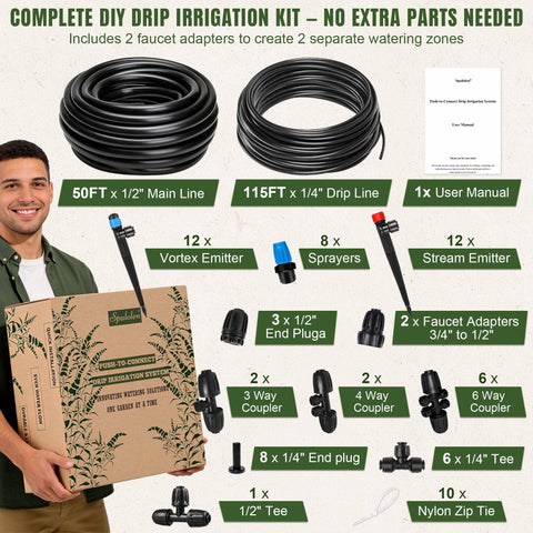 Spalolen two-zone ready system supports scalable irrigation