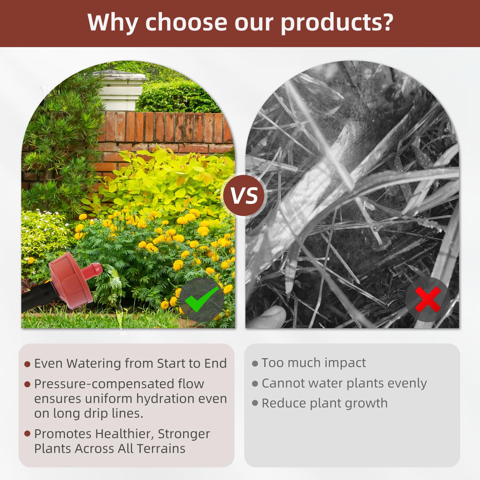 UV-resistant plastic ensures durability in sun and heat.
