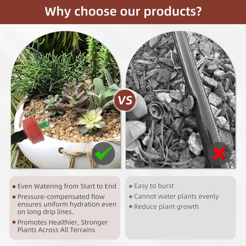 Spalolen UV-resistant plastic dripper built for outdoor year-round use.