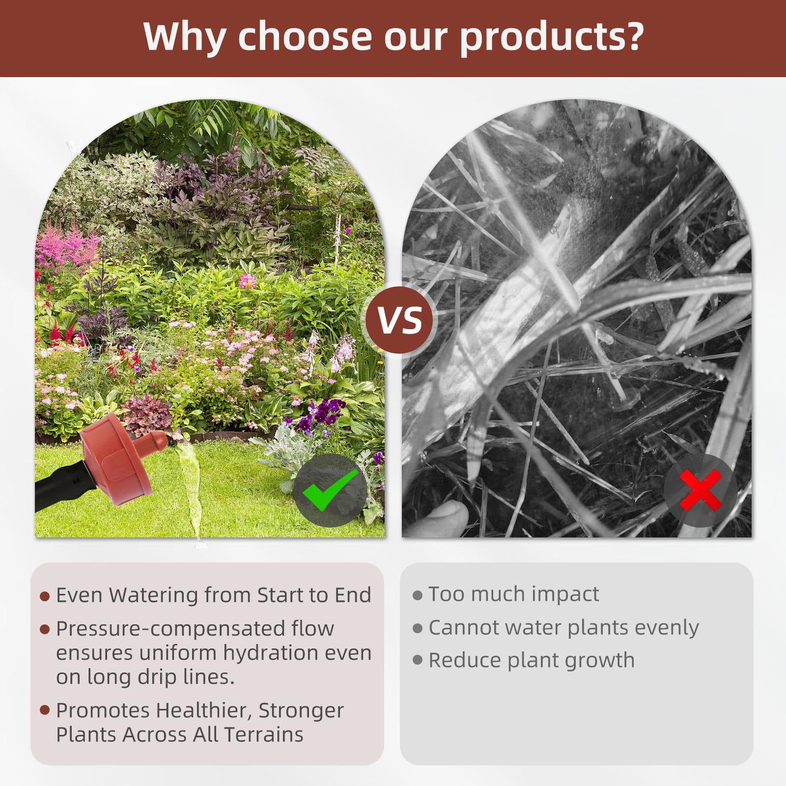 Spalolen UV-resistant plastic emitter ready for outdoor use