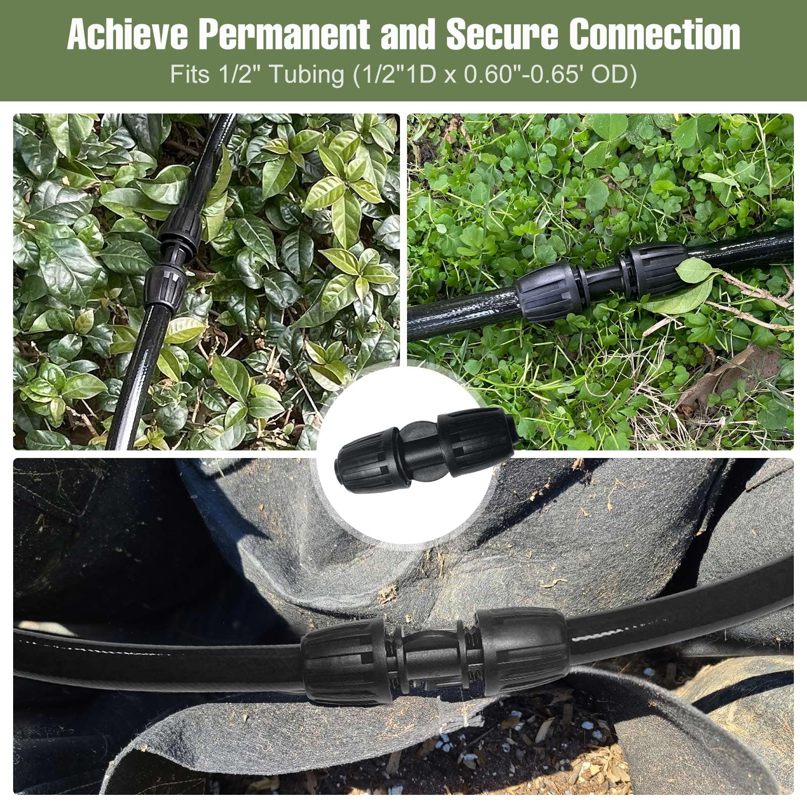 Spalolen wide compatibility with 1/2-inch tubing for flexible setups.