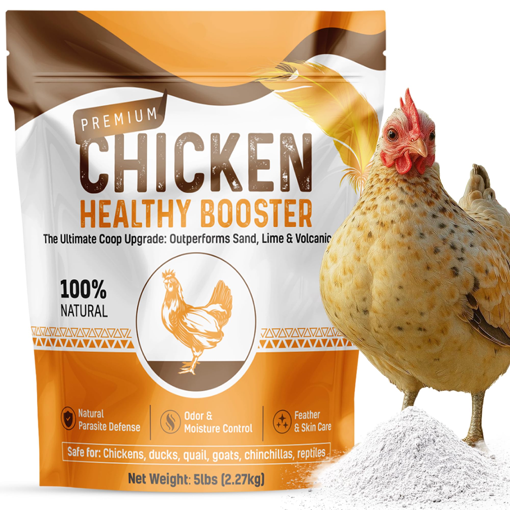 Spanielbuns chicken dust bath mix for glossy feathers and clean skin.