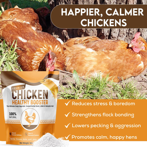 Spanielbuns coop odor-control powder keeps bedding fresh and dry.