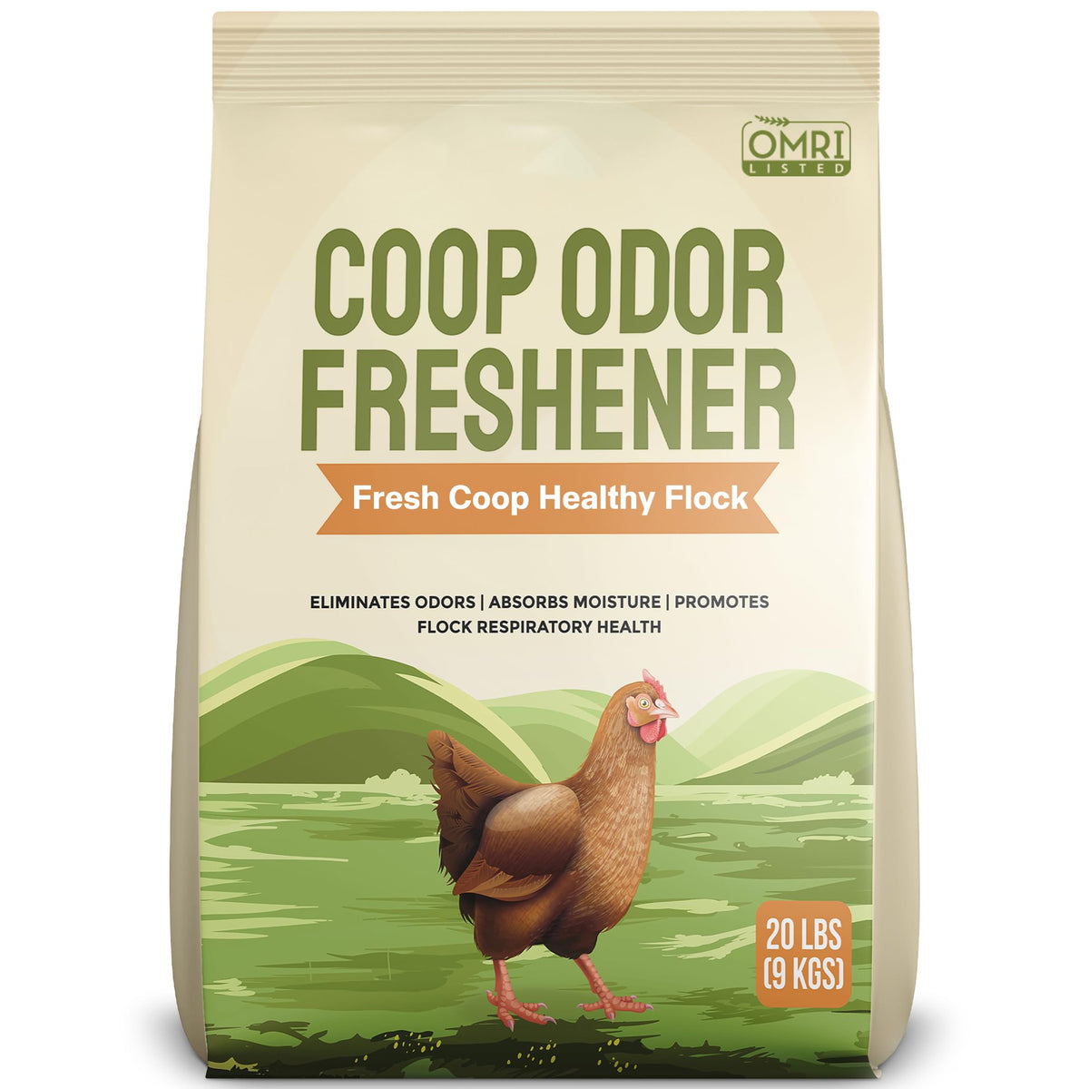 Spanielbuns FreshCoop OdorGuard bag neutralizes coop odors for a cleaner environment