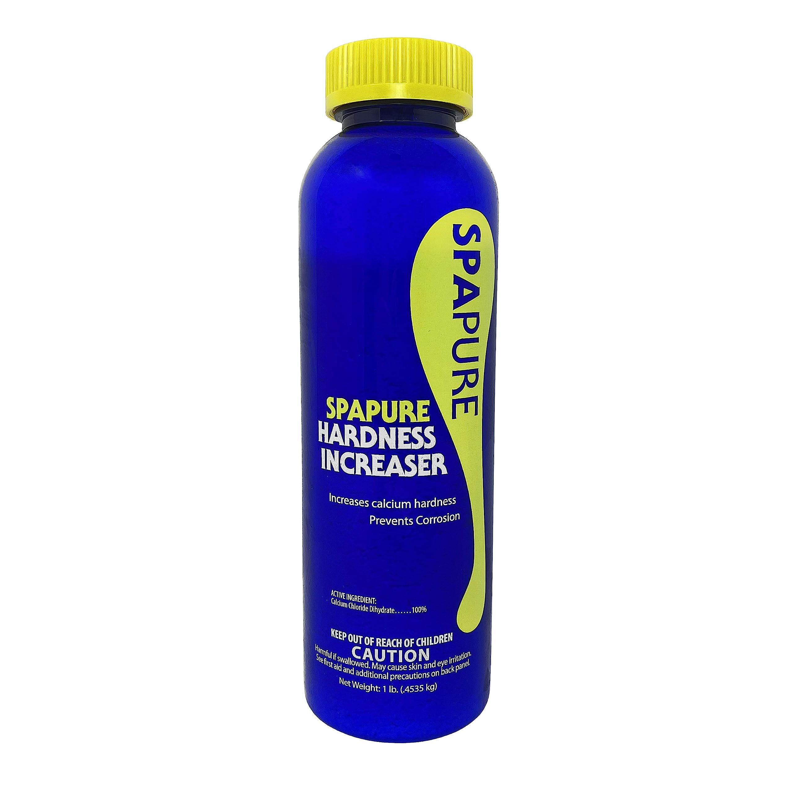 SpaPure Calcium Hardness Increaser bottle demonstrating easy dosing for spa protection