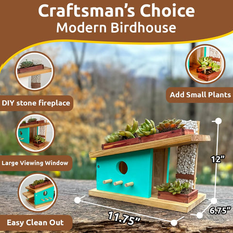 SparkJump Birdhouse Kit detailed-cuts showcase careful craftsmanship and durable design.