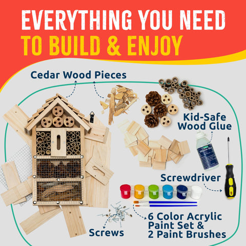 SparkJump bug hotel kit screws and driver for simple kid-friendly assembly