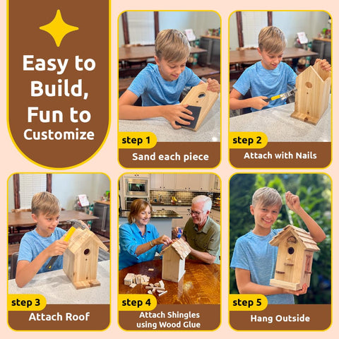 SparkJump decorative windows add charm while teaching basic carpentry skills.