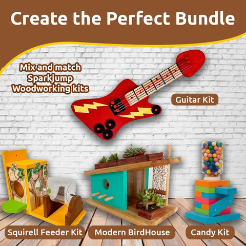 SparkJump nails and glue support sturdy, kid-friendly assembly sessions.