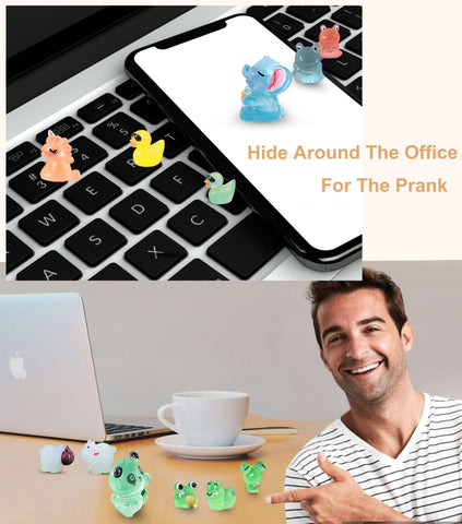 SparkleFab gift-ready mini resin animals set inspires creativity and decoration.