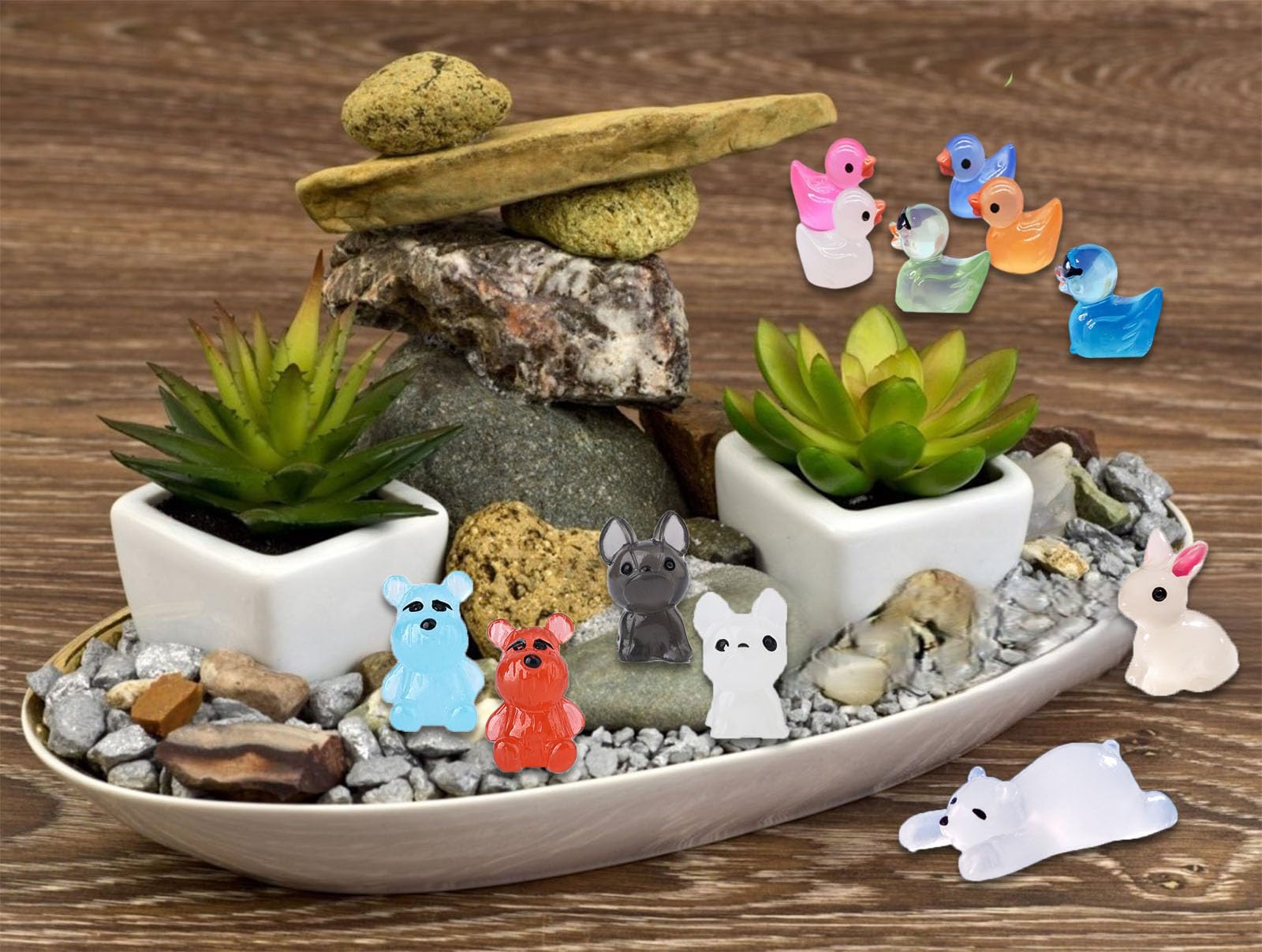 SparkleFab mini dogs glow, perfect for playful garden accents.