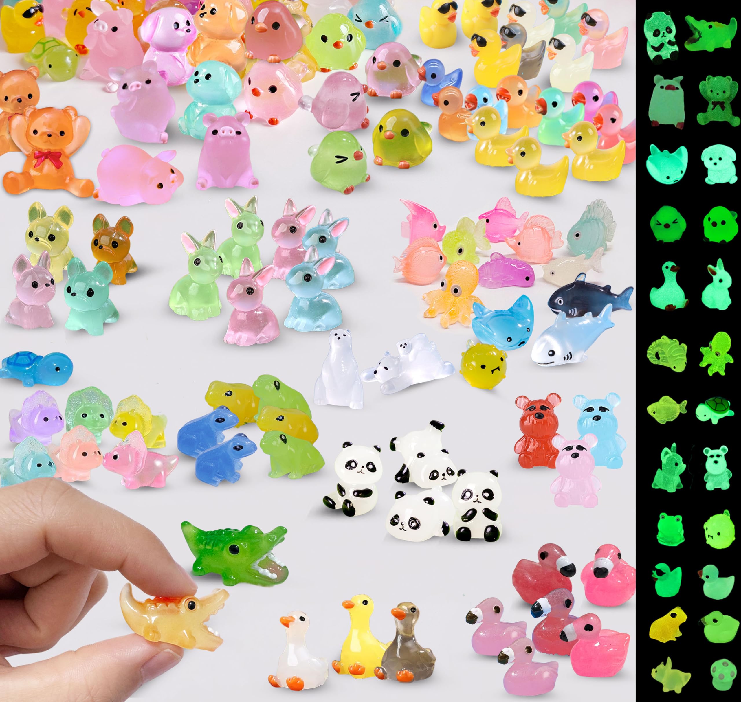 SparkleFab luminous ducks brighten garden scenes with a soft night glow.