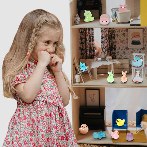 SparkleFab resin birds glow in the dark for bright indoor displays.