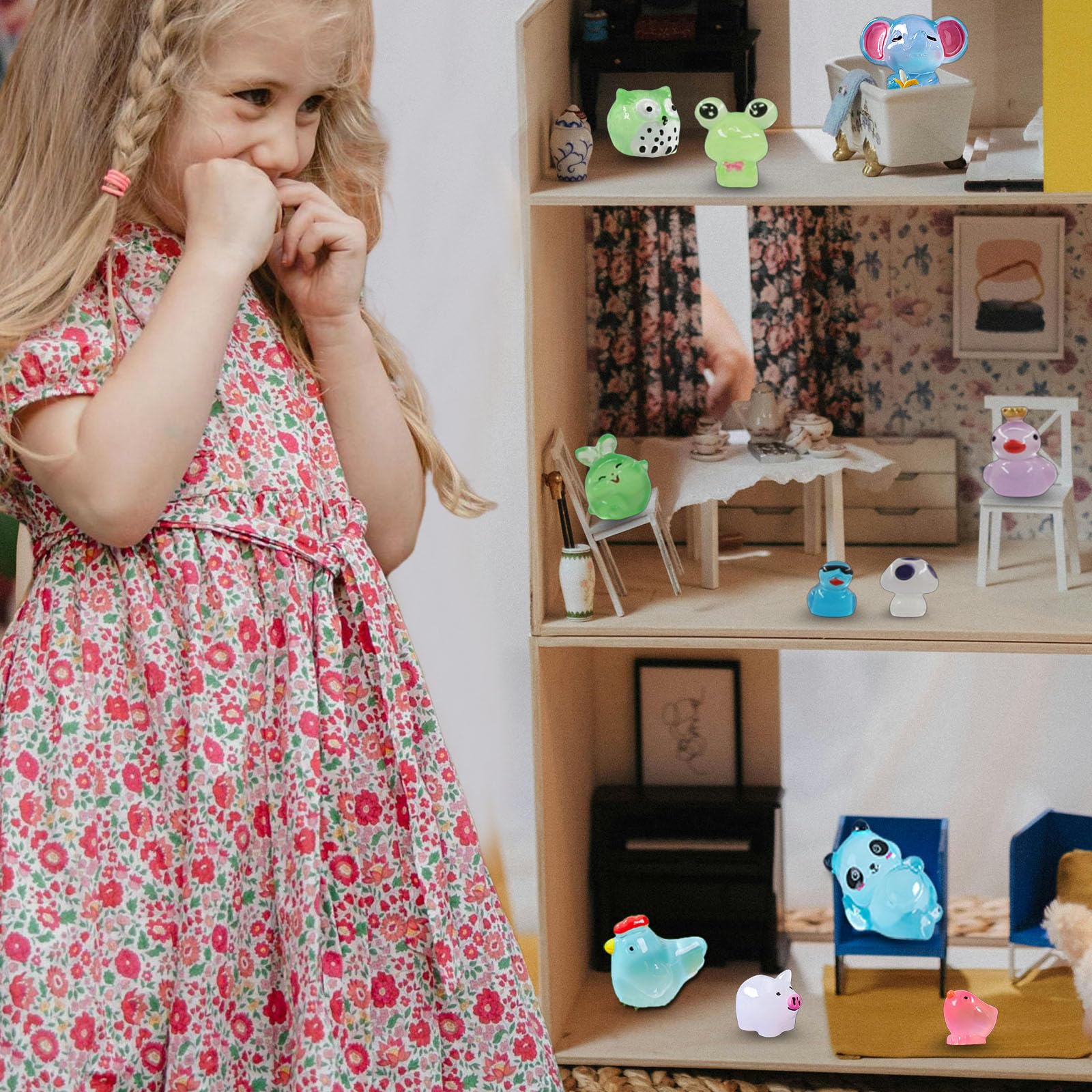 SparkleFab tiny owls illuminate night fairy gardens with gentle glow.