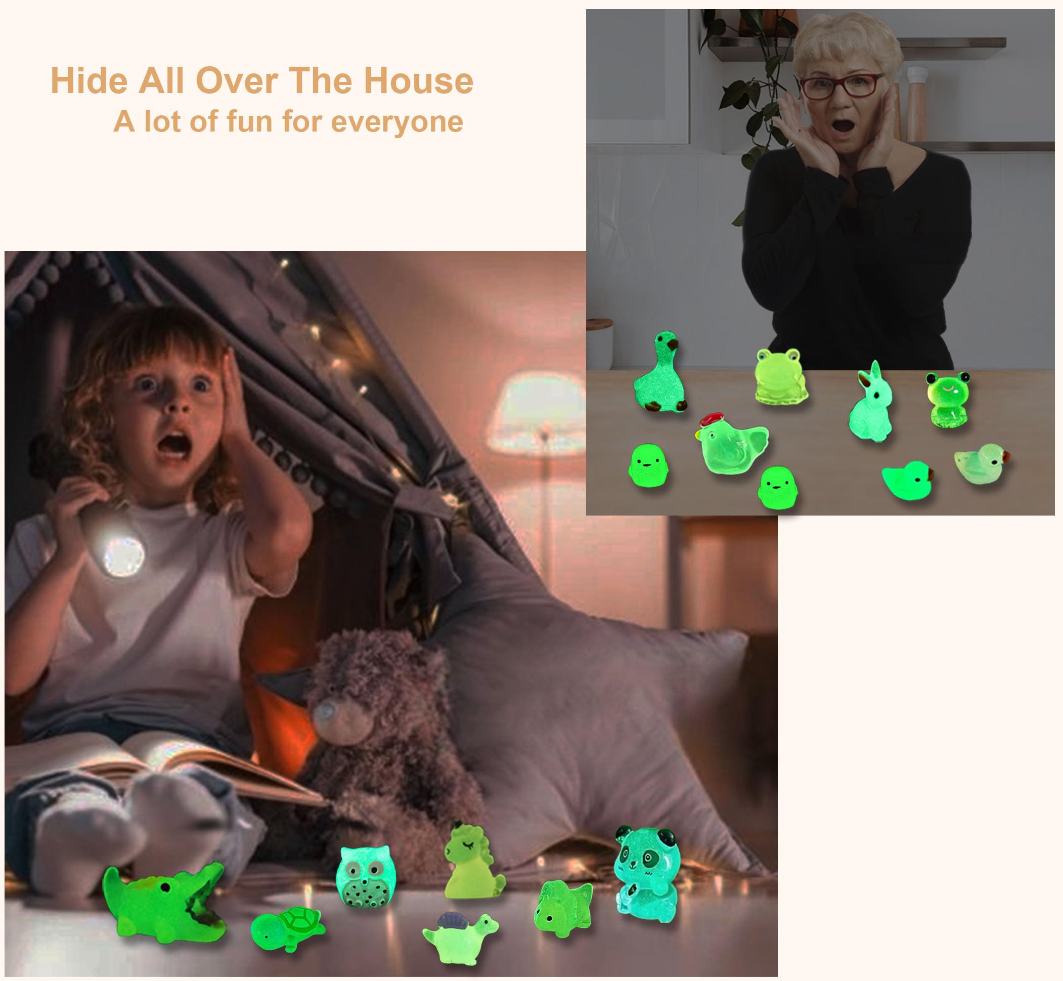 SparkleFab pandas glow in the dark, bringing whimsy to tiny scenes