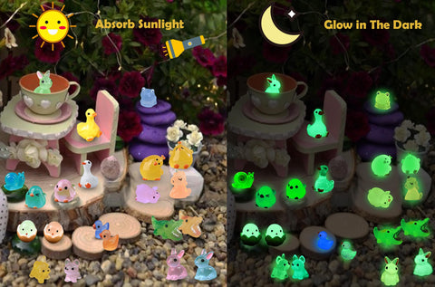 SparkleFab resin mini animals ideal for aquarium decor and tiny scenes.