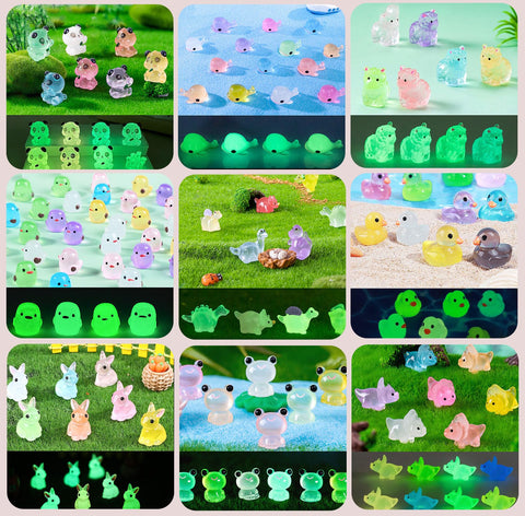 SparkleFab tiny resin animals set adds color and glow to DIY projects