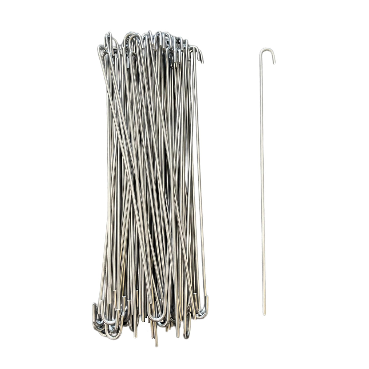 SparkSway 10 inch aluminum fence ties ready for quick garden repairs.
