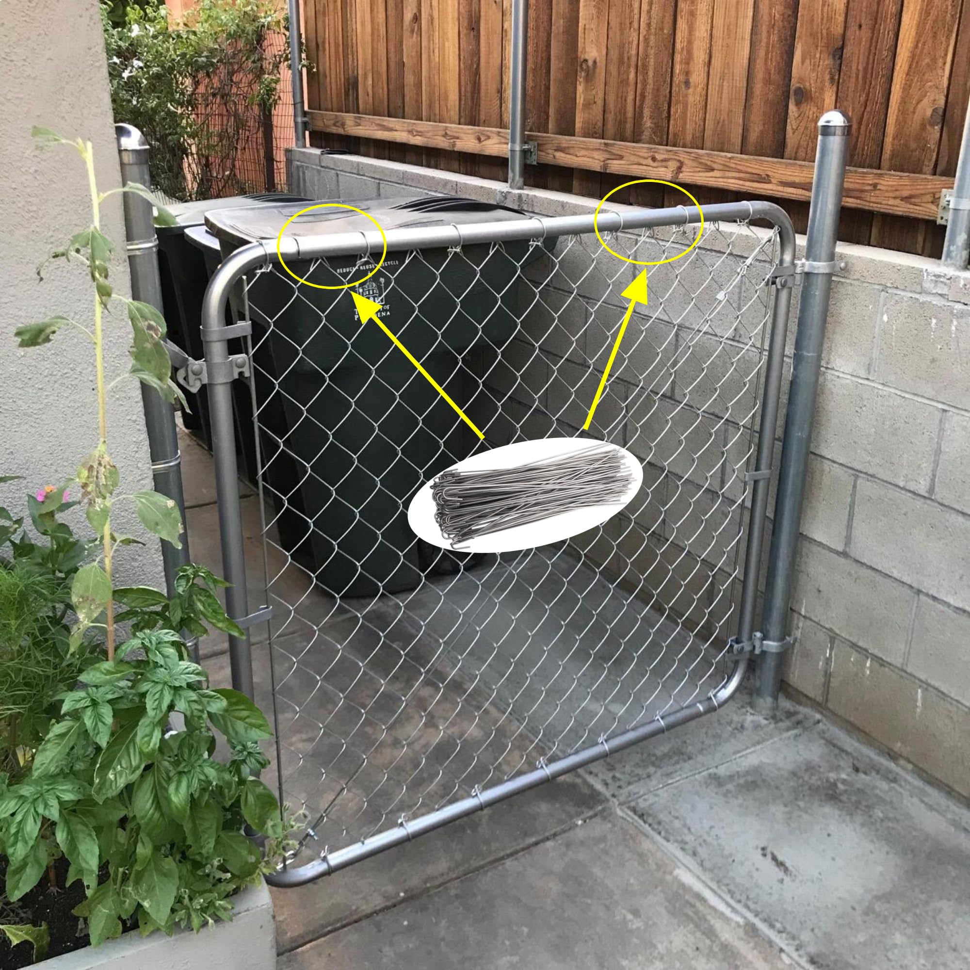 SparkSway dog fence repair ties in a 100-pack for easy installation.