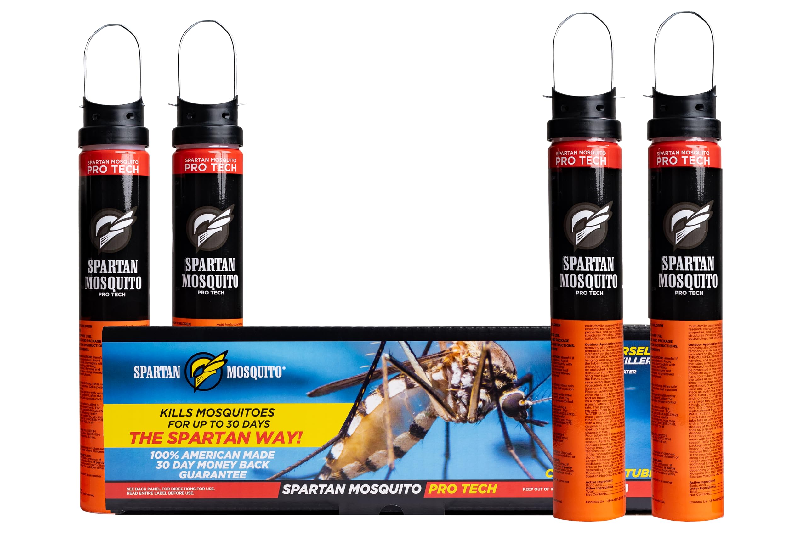 SPARTAN MOSQUITO Pro Tech tube pack front view enabling DIY mosquito control