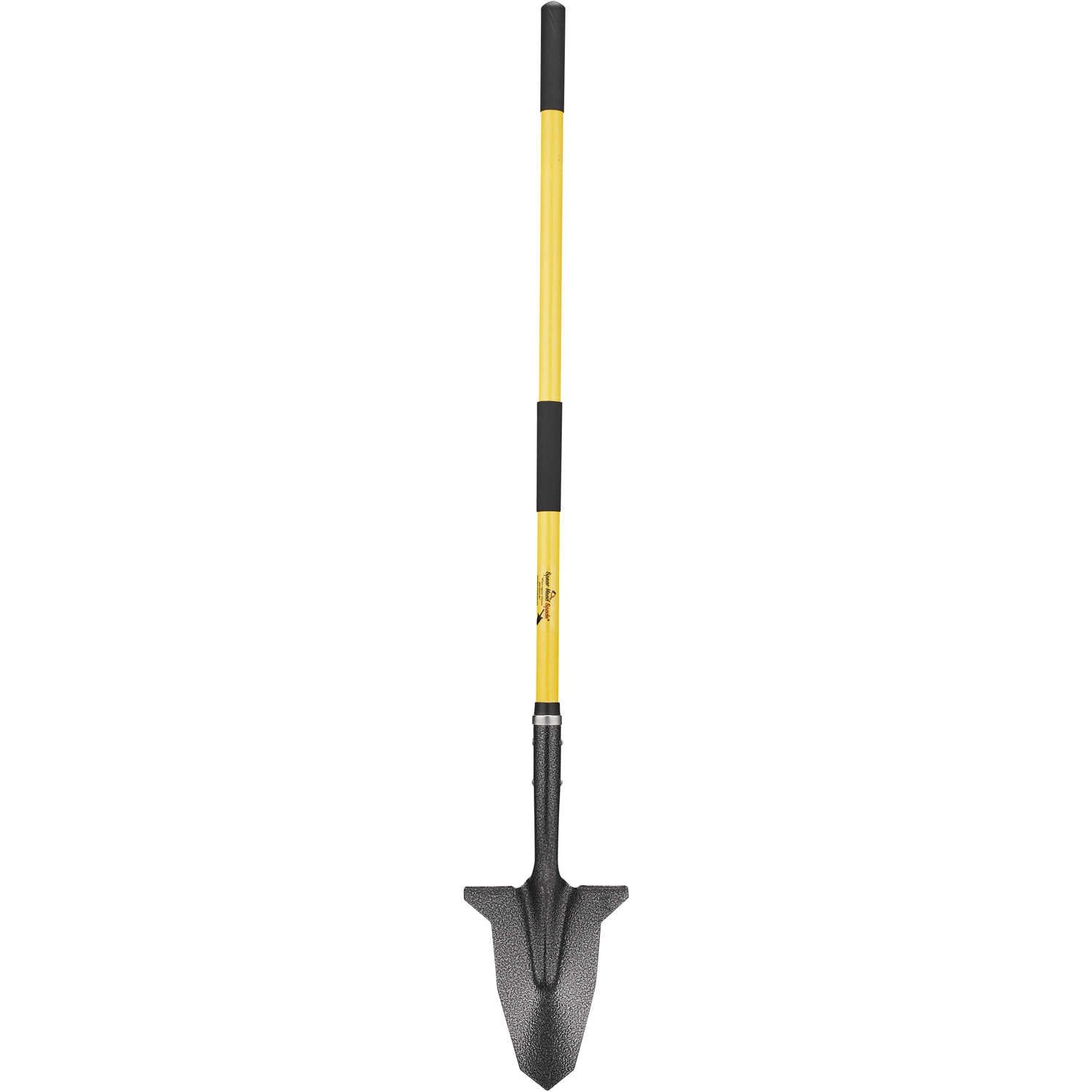 Spear Head Spade SHLF2 steel-reinforced fiberglass handle for durability in tough weather.