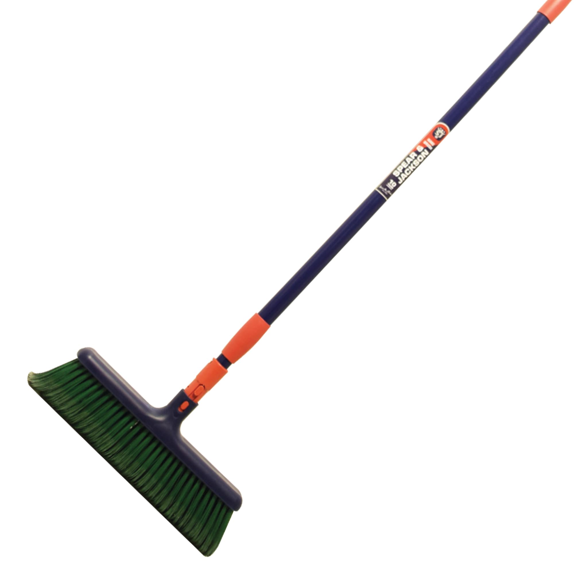 Spear & Jackson 4865RB shows angled bristles improving debris pickup.
