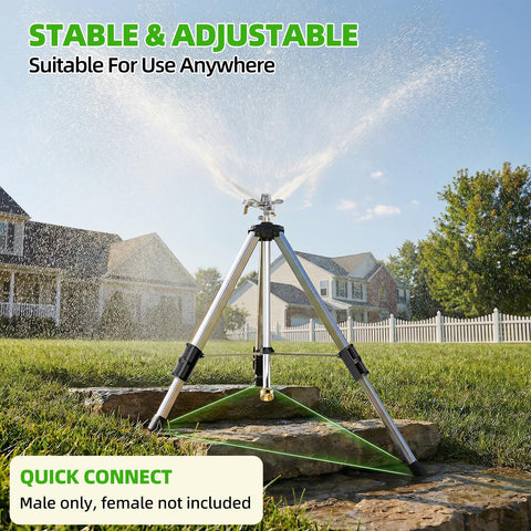 SPECILITE 360-degree rotating spray head enables customizable watering arcs.