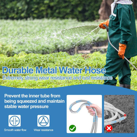 SPECILITE flexible stainless steel weave allows easy maneuvering around plants