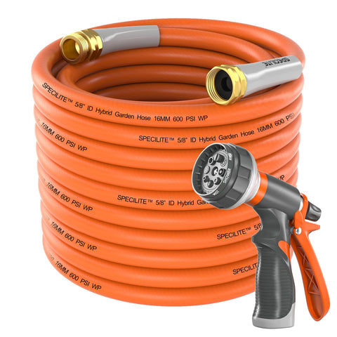 SPECILITE garden hose with 200 ft reach enables easy watering and car rinsing
